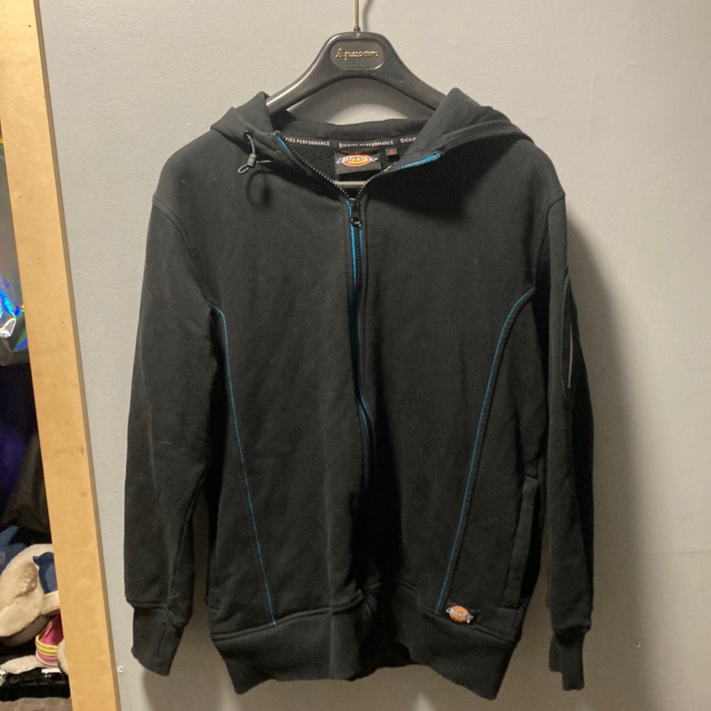Dickies performance black zip up hoodie